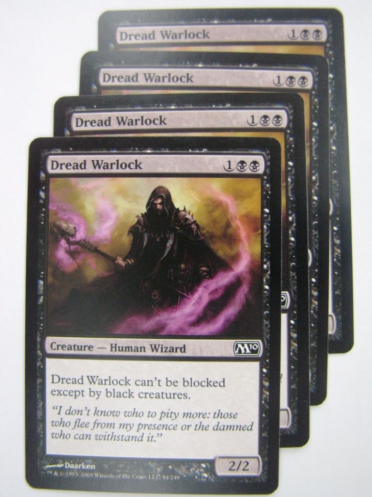 mtg warlock cards MTG Magic Cards: DREAD WARLOCK x4 # 8E73