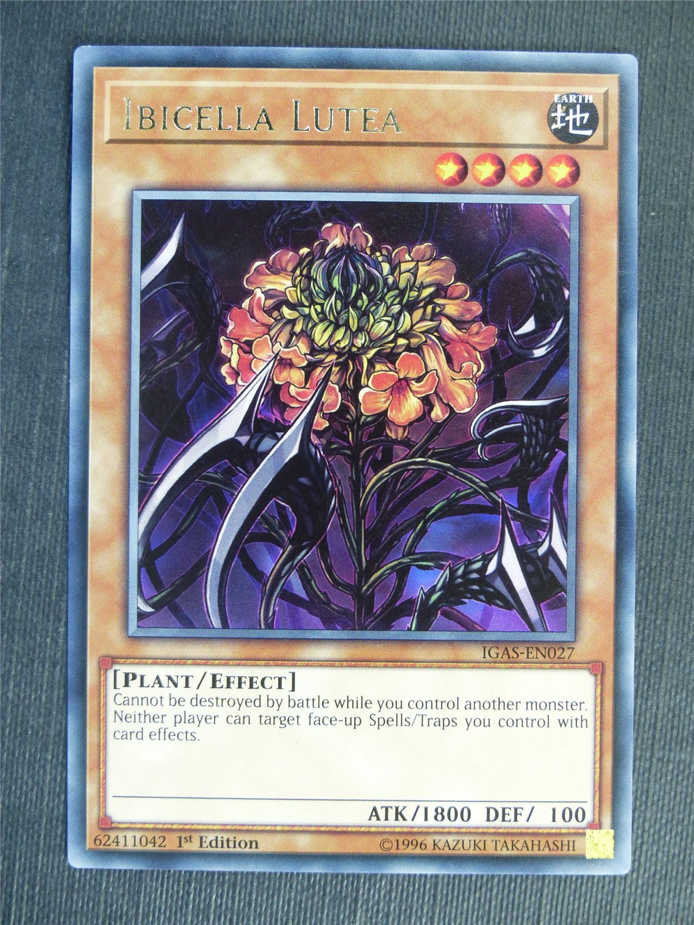 Yu-Gi-Oh! Ibicella Lutea Card - IGAS-EN027 Rare - 1st Edition - From Ignition Assault Booster Set - View #11