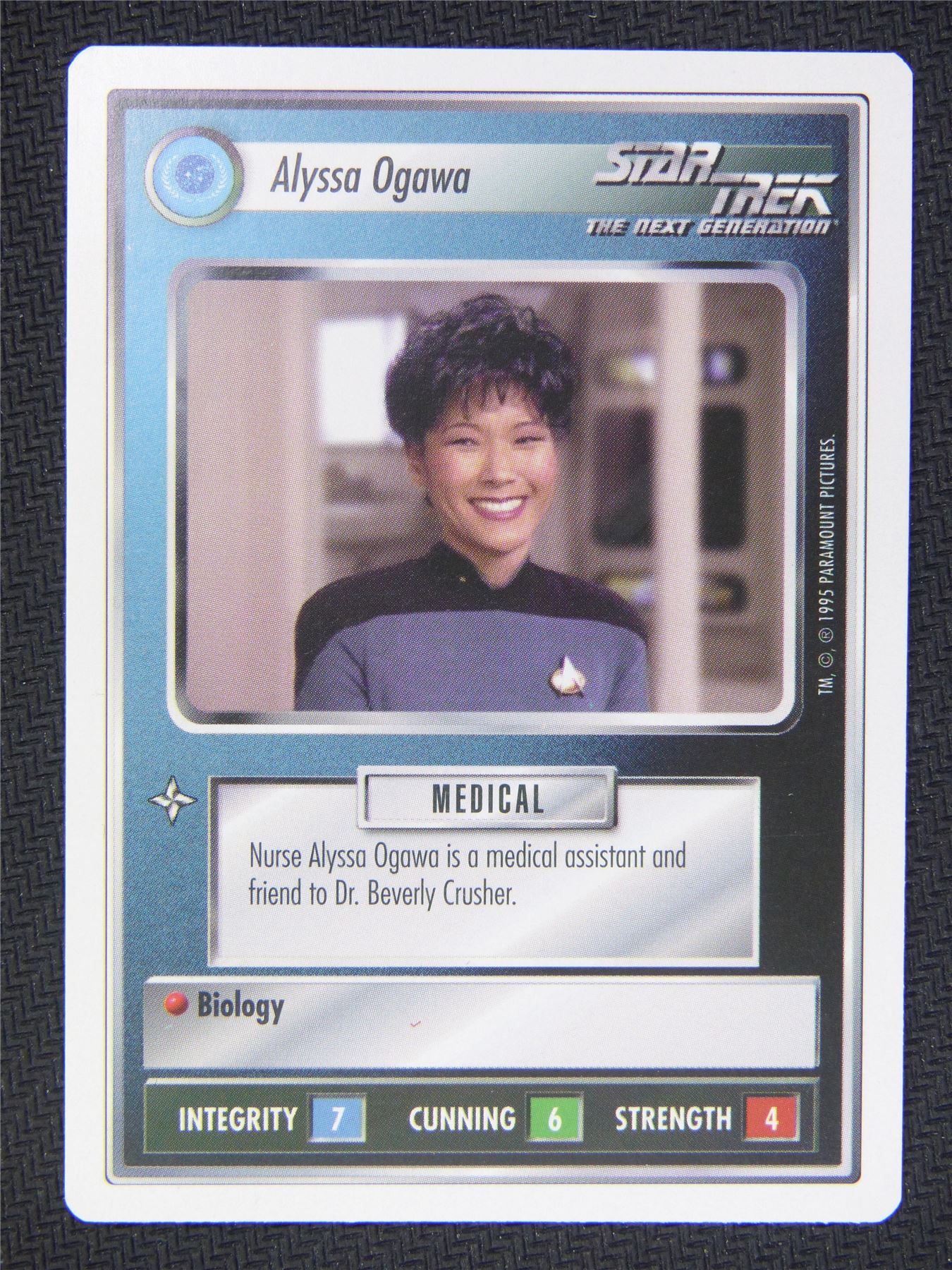 Alyssa Ogawa White Border - Star Trek Next Gen Card #4NQ
