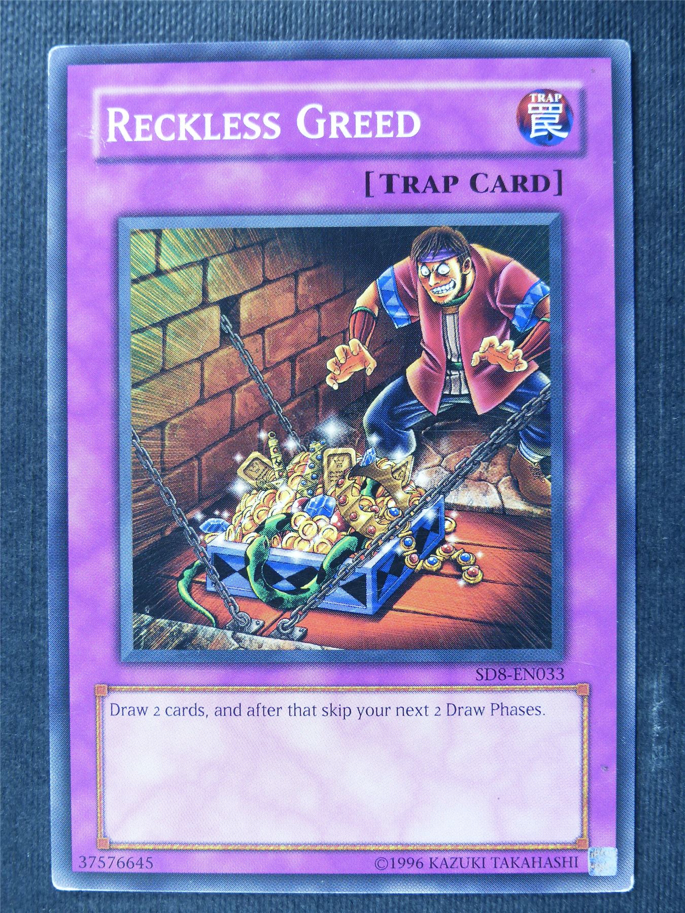 yugioh greed cards Reckless Greed SD8 played