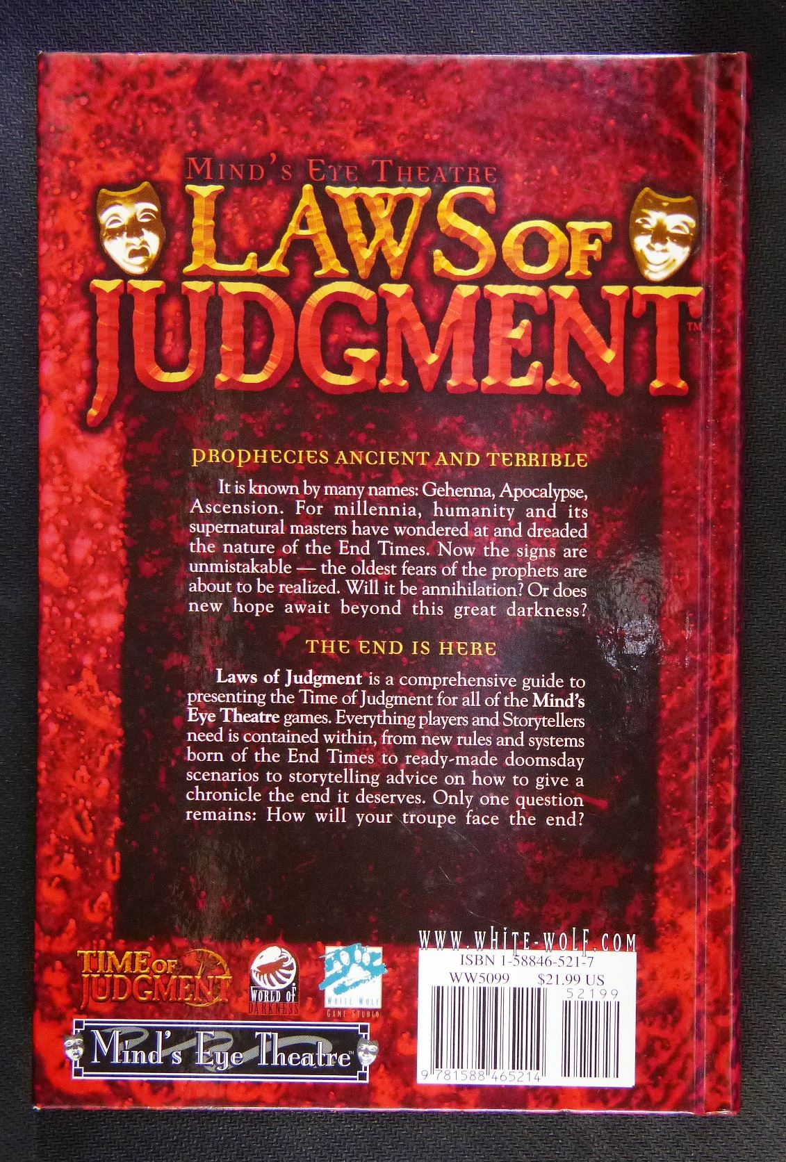 Laws Of Judgement  - Time Of Judgement - Minds Eye Theatre - Roleplay - RPG #165