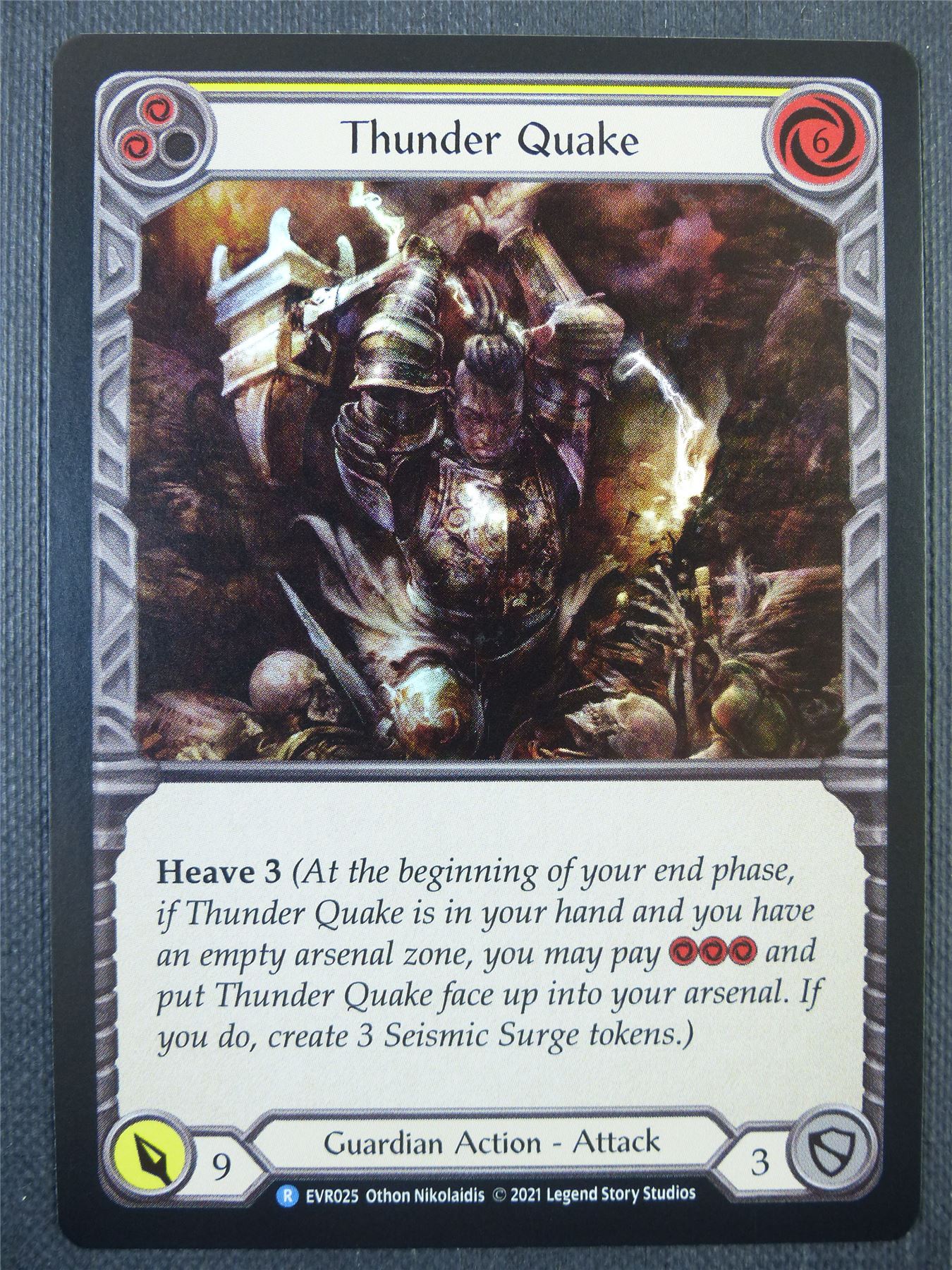 Thunder Quake Yellow Foil - 1st ed Everfest - Flesh & Blood Card #6FL