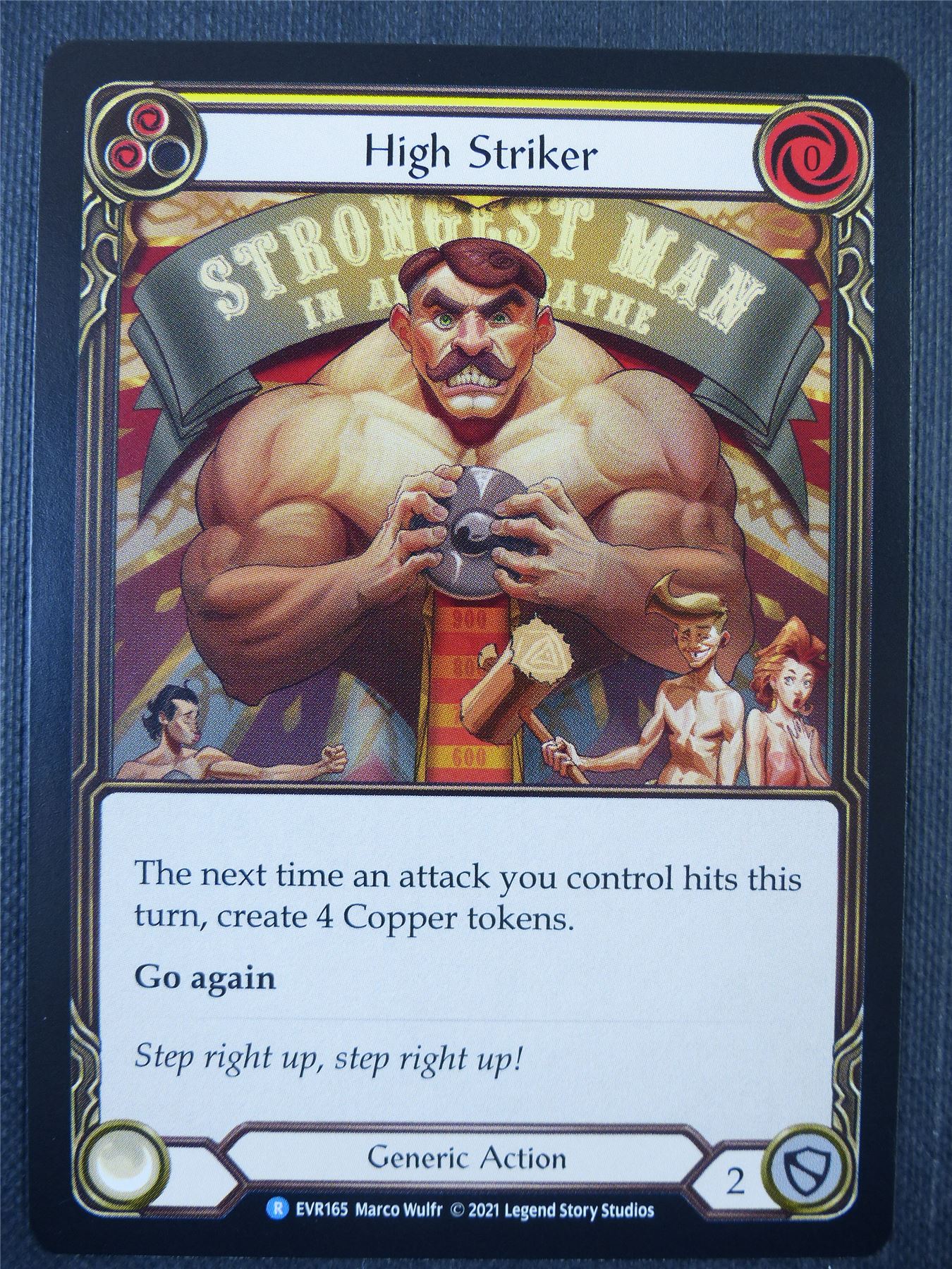 High Striker Yellow - 1st ed Everfest - Flesh & Blood Card #6IJ