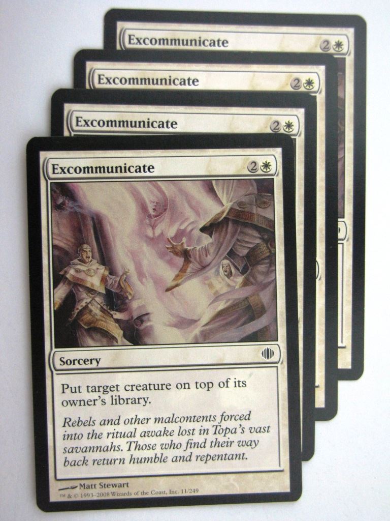 MTG Magic Cards: EXCOMMUNICATE x4 # 27D9