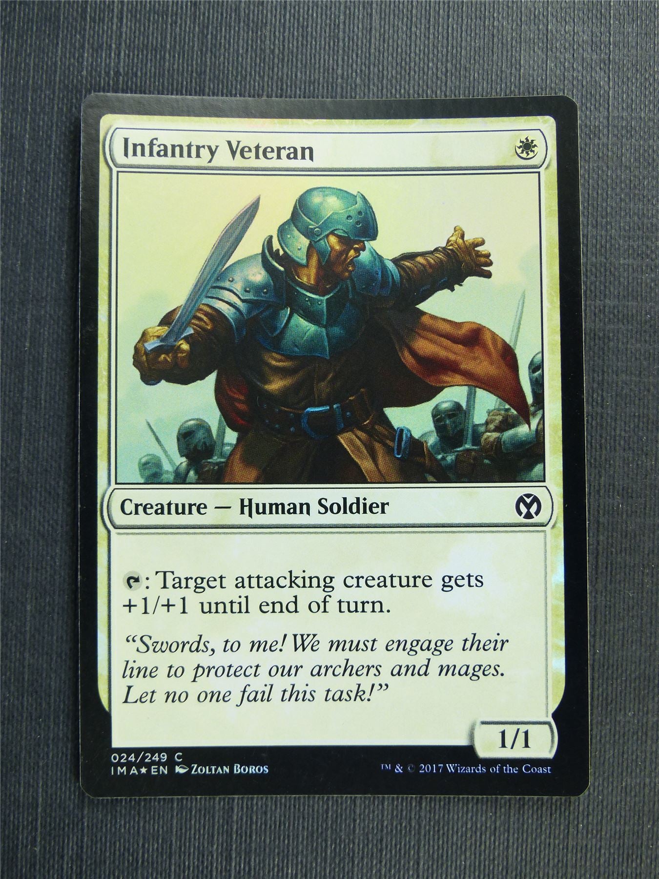 Infantry Veteran Foil - Mtg Magic Cards #541