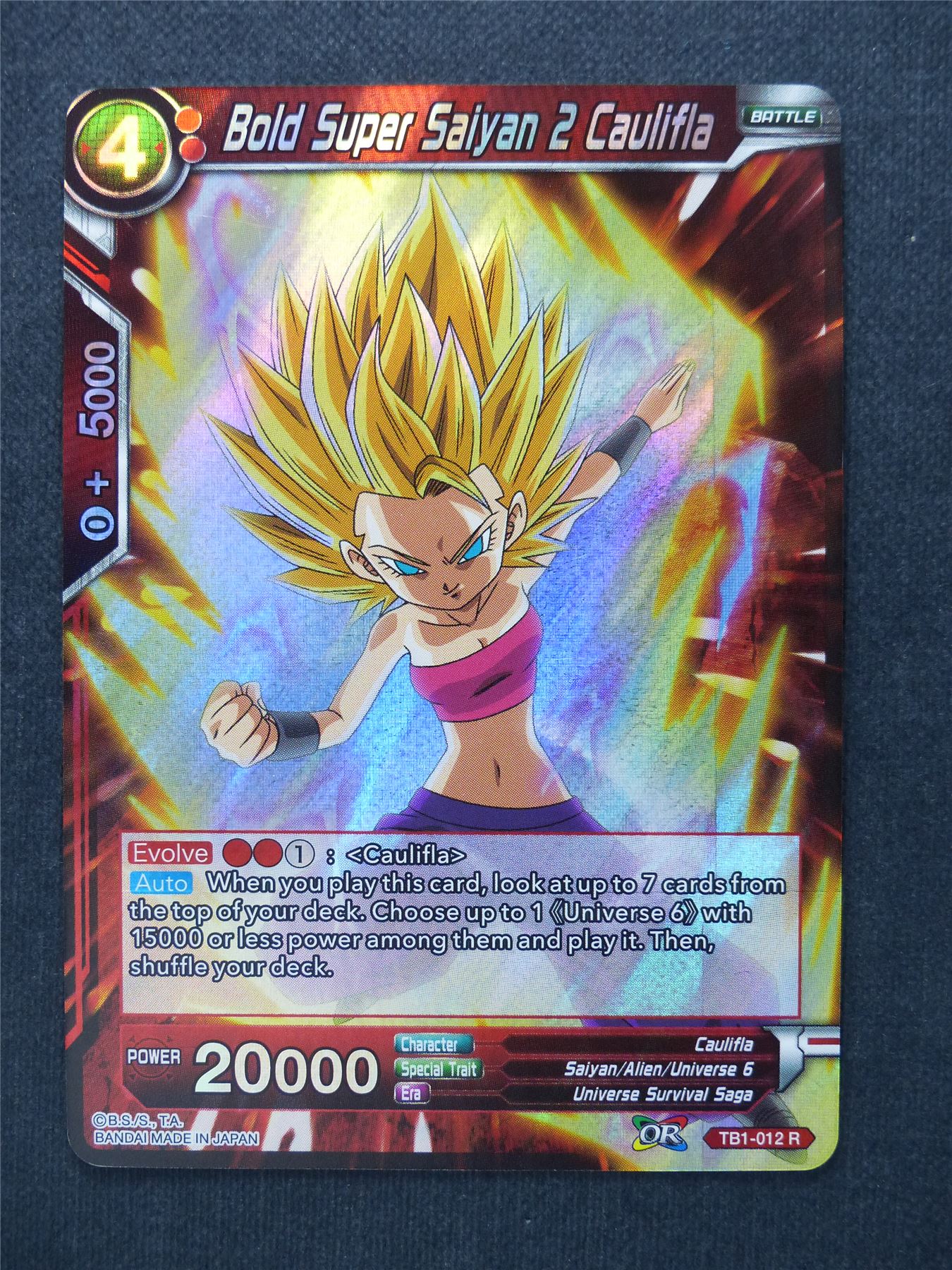 Bold Super Saiyan 2 Caulifla - Dragon Ball Super Cards #10