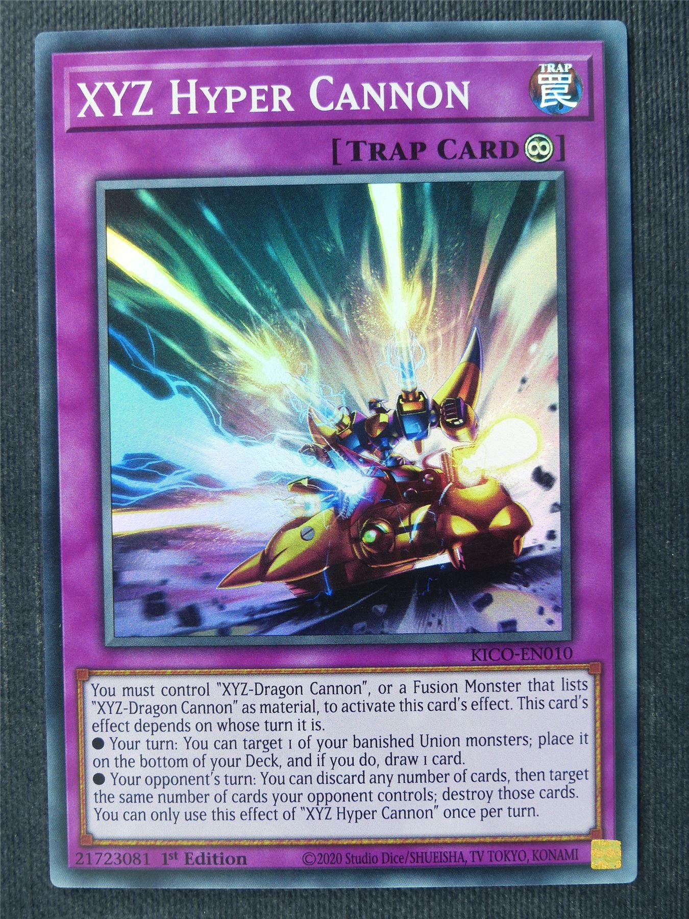 yugioh xyz trap cards XYZ Hyper Cannon KICO Super Rare