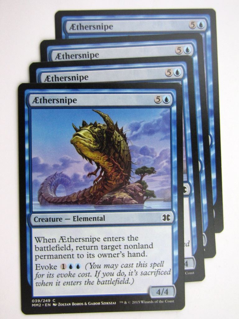 MTG MODERN MASTERS TWO: AETHERSNIPE x4 # 28B59