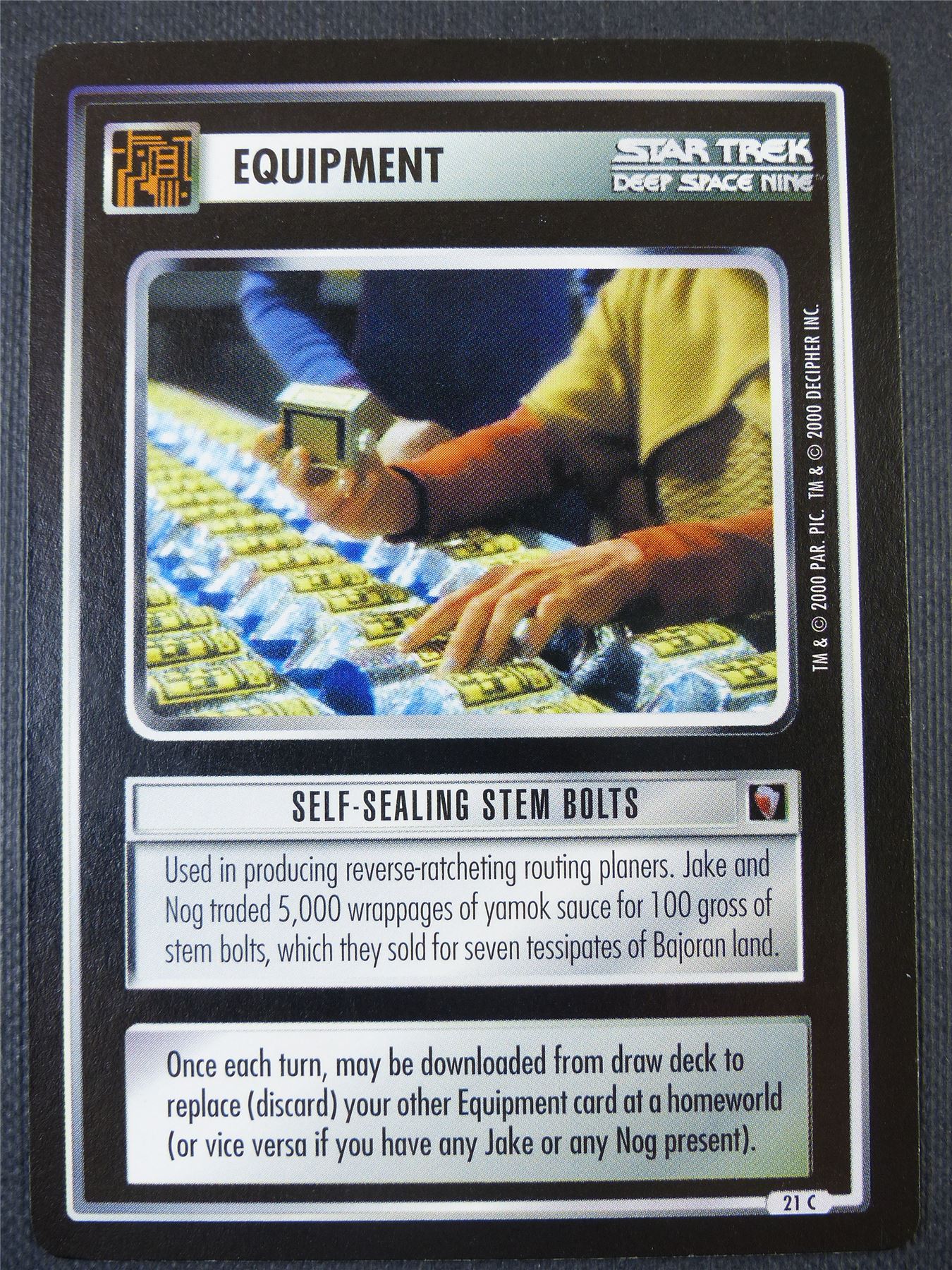 Self-Sealing Stem Bolts - DS9 - Star Trek Card #68R