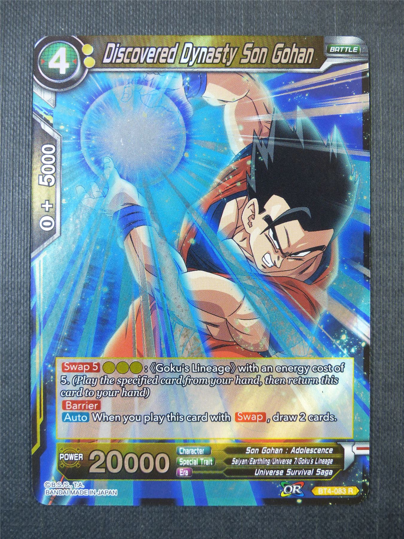 Discovered Dynasty Son Gohan R - Dragon Ball Super Card #A4A