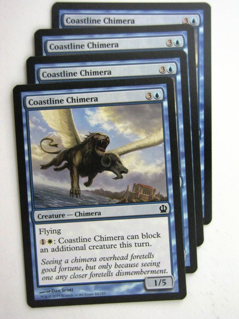 MTG Magic Cards: COASTLINE CHIMERA x4 Theros playset # 23J73