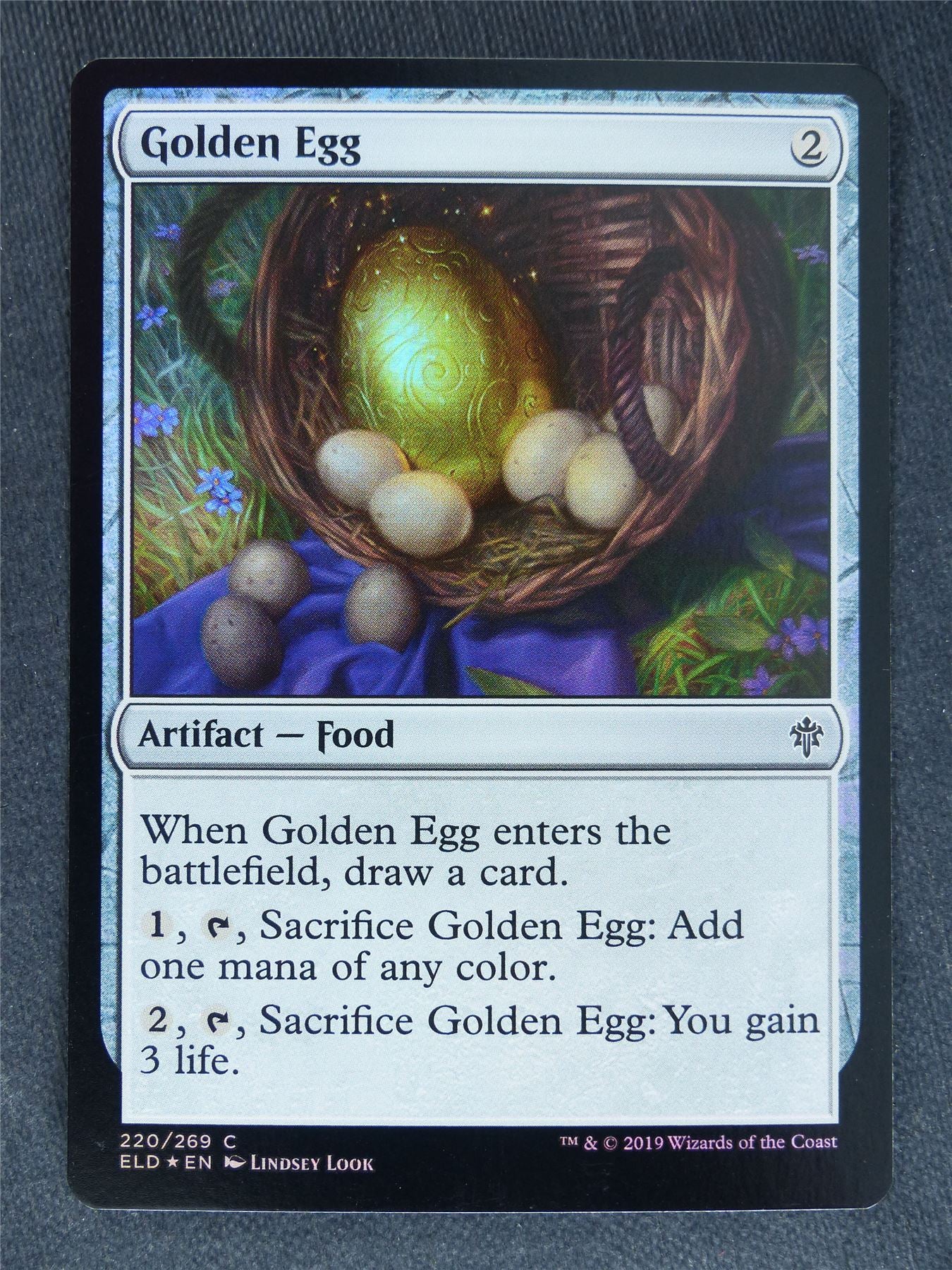Golden Egg Foil - Mtg Mgic Cards #TE