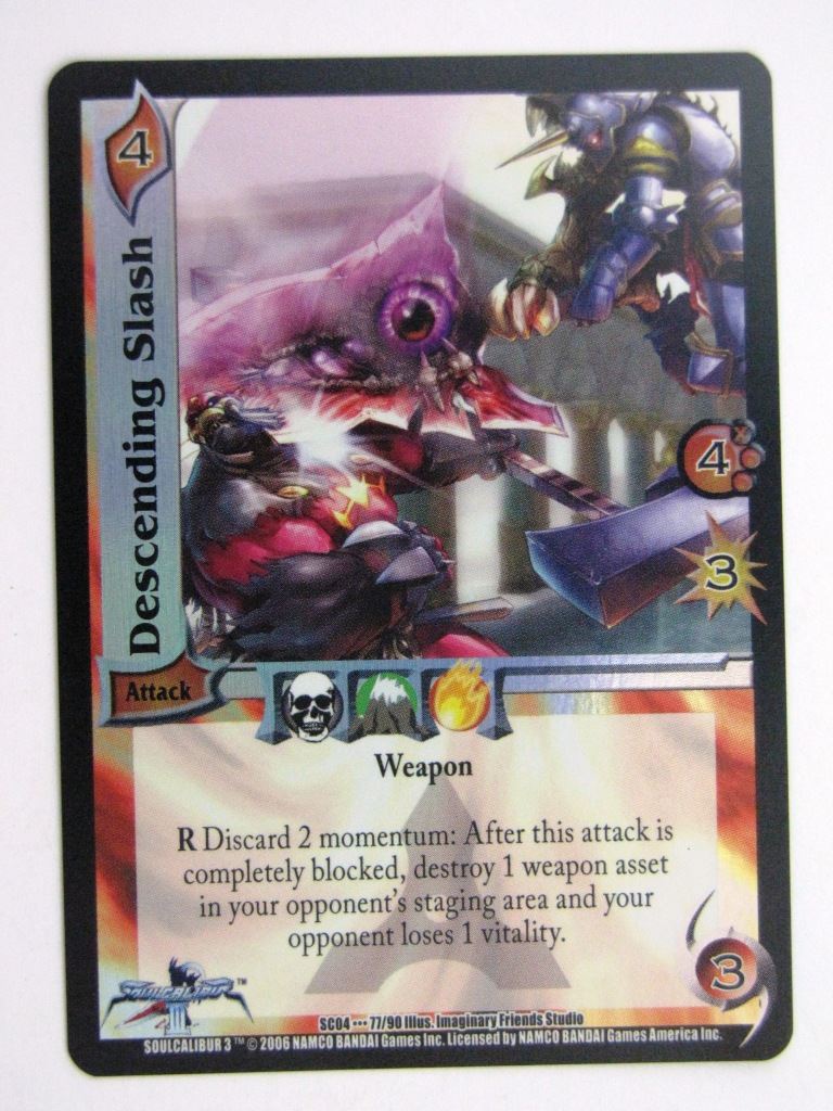 UFS Cards: DESCENDING SLASH 77/90 RARE FOIL # 28G76