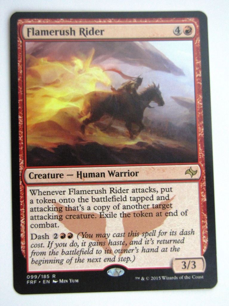 MTG Magic Cards: FLAMERUSH RIDER # 36H44
