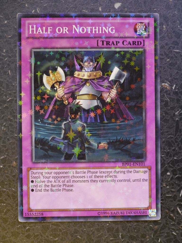 star foil yugioh cards Yugioh Card: HALF OR NOTHING BP01 STARFOIL # 9D14 – Archeron