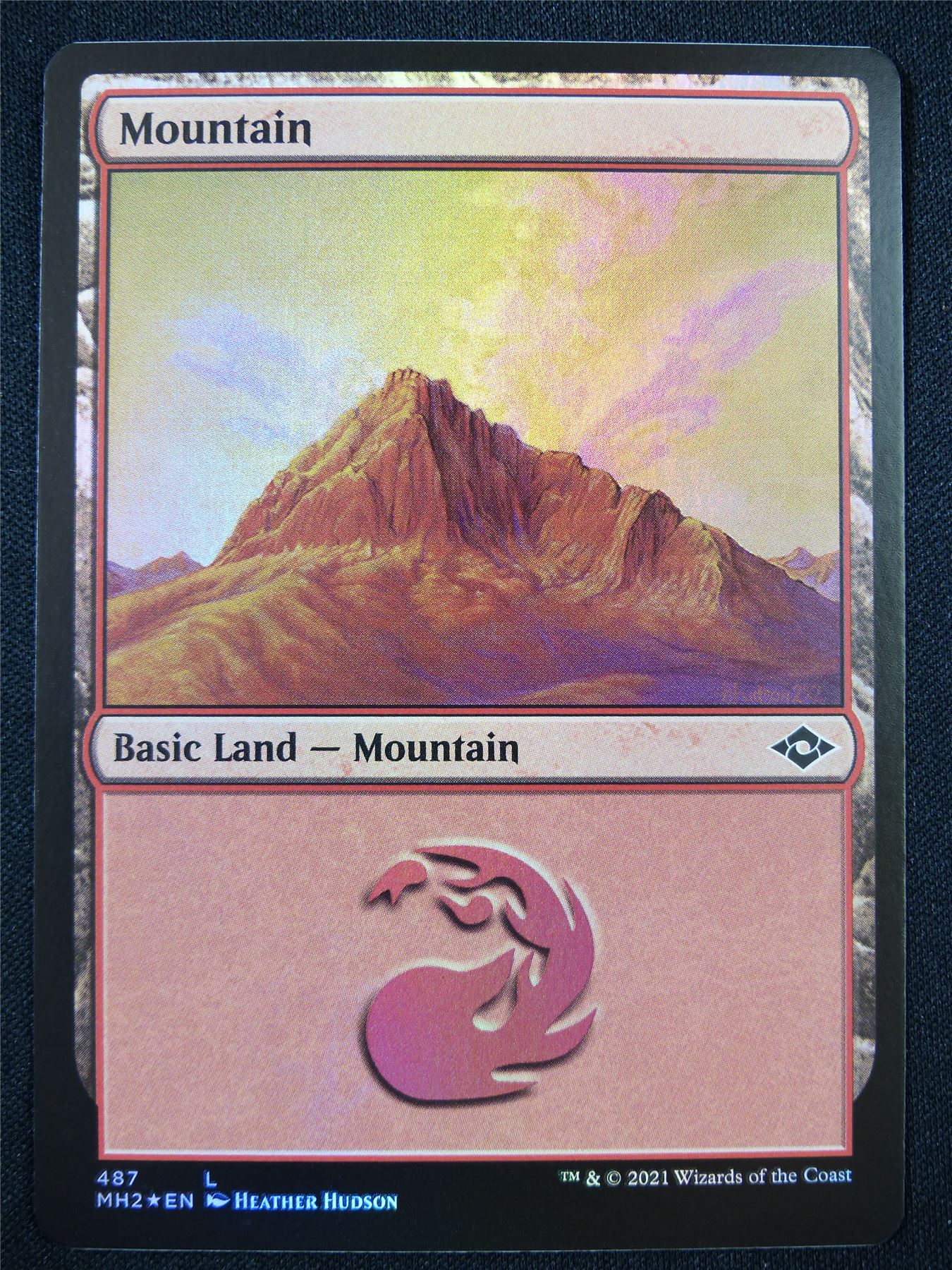 Mountain 487 Foil - Mtg Card #22I