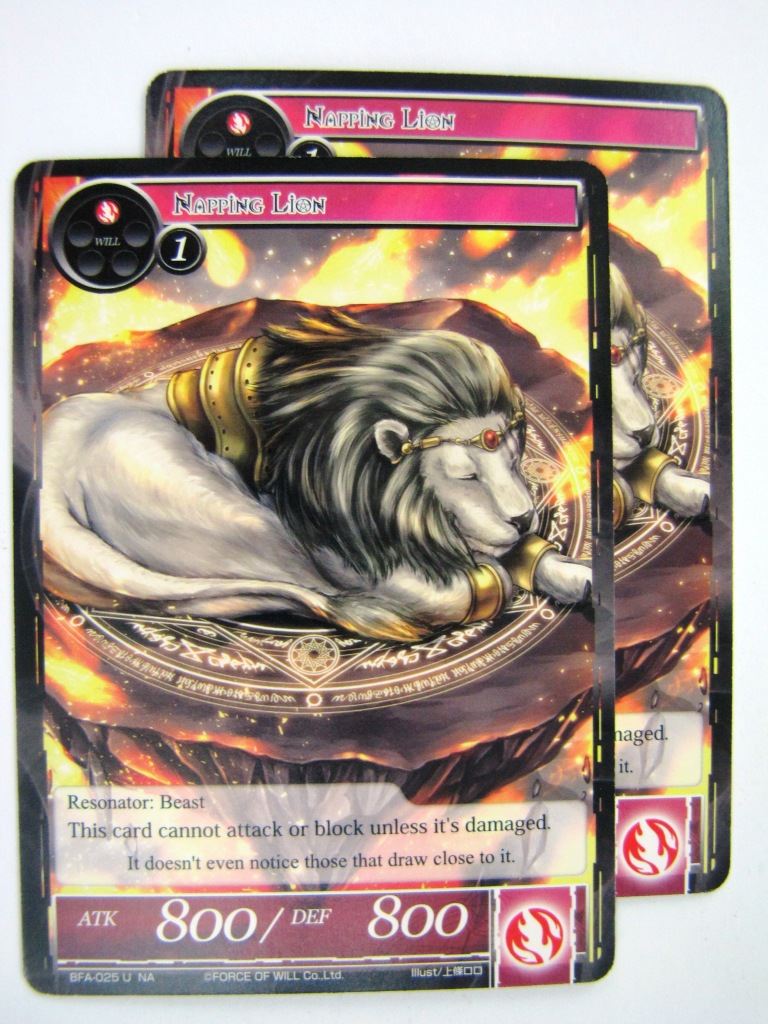 Force Of Will Cards: NAPPING LION x2 # 13C21