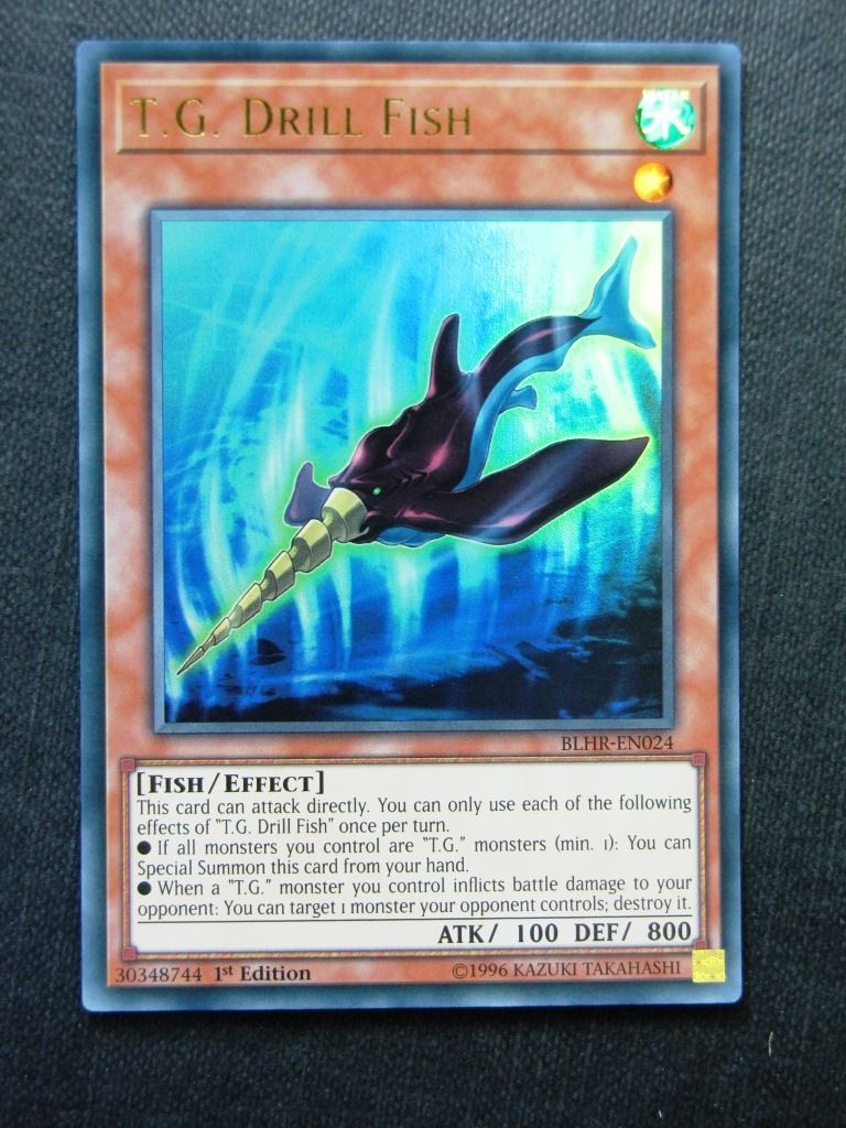 T.G. Drill Fish BLHR Ultra Rare - 1st ed - Yugioh Cards #1IS Archeron T.G. Drill Fish BLHR Ultra Rare - 1st ed - Yugioh Cards #1IS Archeron