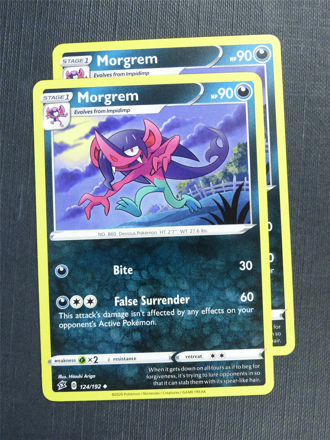 morgrem pokemon card value Evolves from Impidimp Type Marnie's Morpeko (020) 2025 Pokemon