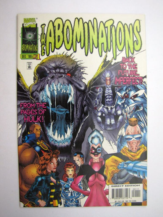 Marvel Comics: THE ABOMINATIONS #1 DECEMBER 1996 # 24F54