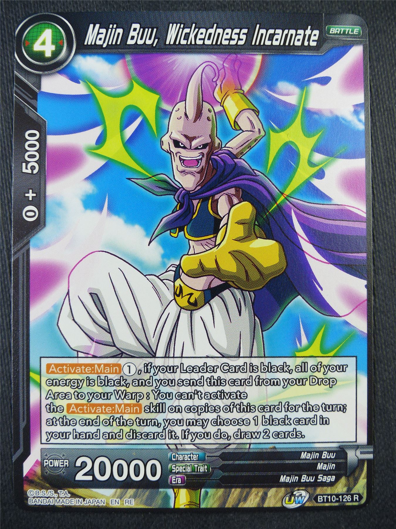Majin Buu Wickedness Incarnate BT10 R - Dragon Bal Super Card #93B