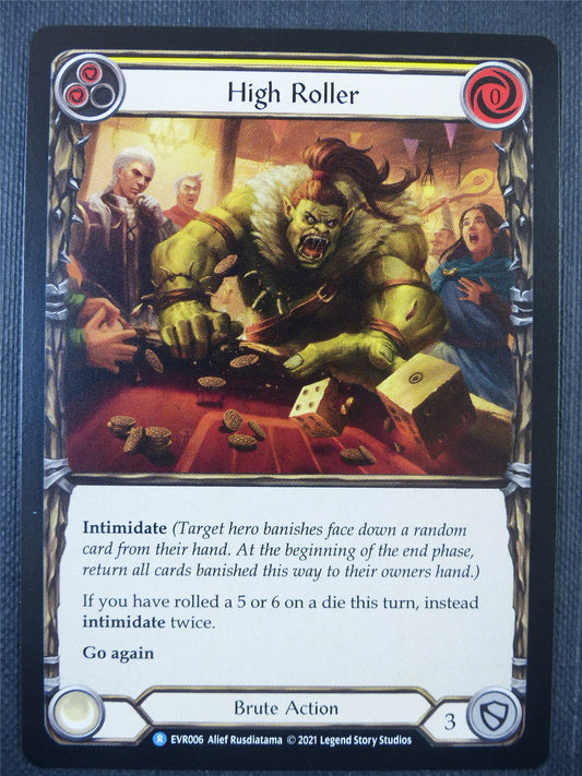 High Roller Yellow - 1st ed Everfest - Flesh & Blood Card #6I3
