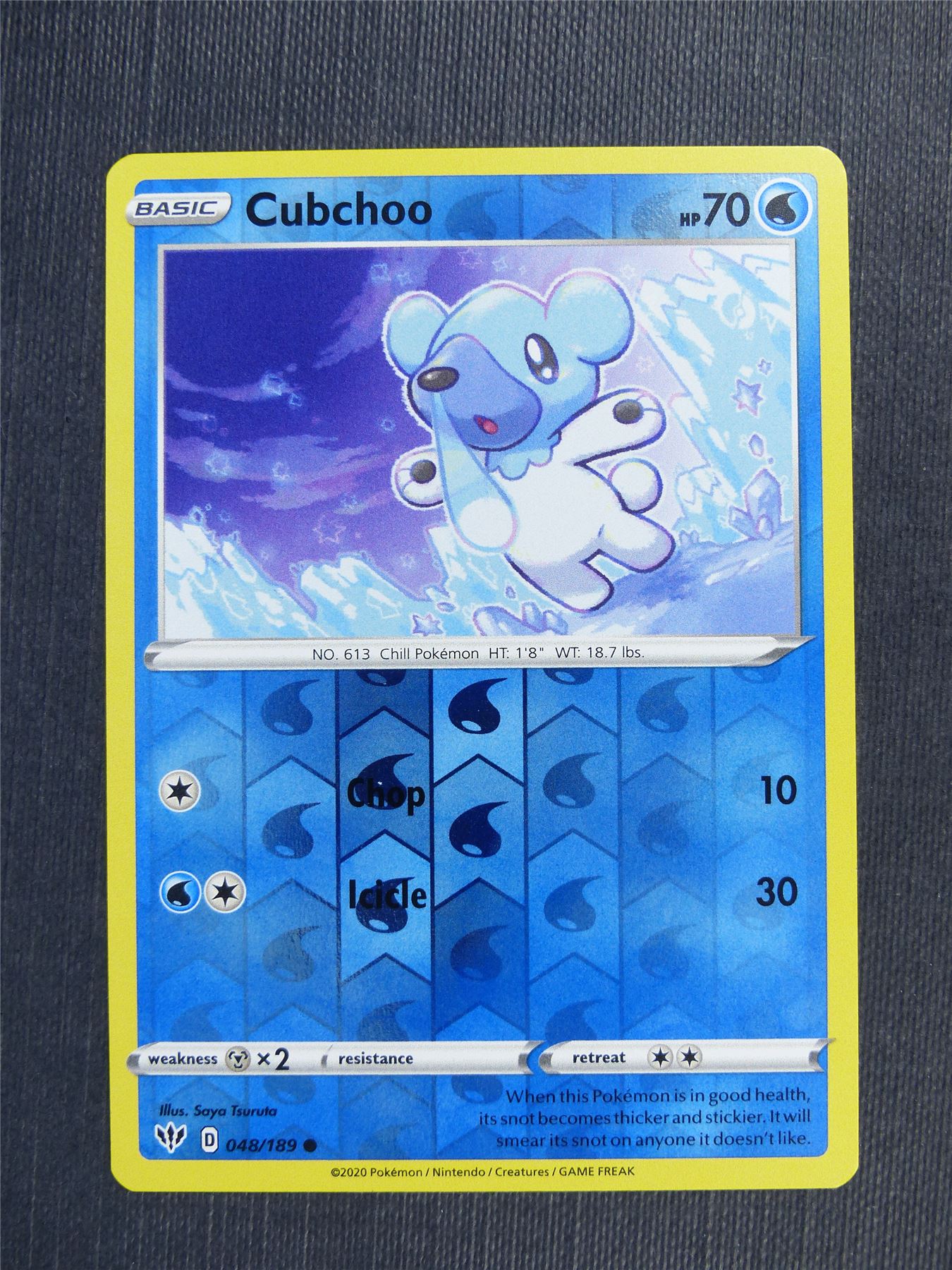 Cubchoo 048/189 Reverse Holo - DAA - Pokemon Card #3CU Archeron Cubchoo 048/189 Reverse Holo - DAA - Pokemon Card #3CU Archeron