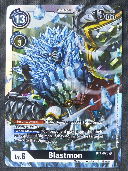 Blastmon BT4-075 SR - Digimon Cards #18D