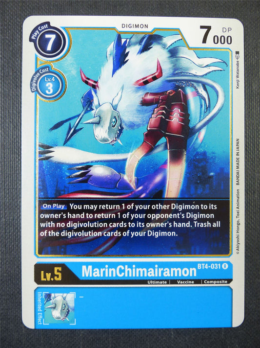 MarinChimairamon BT4-031 R - Digimon Card #21N