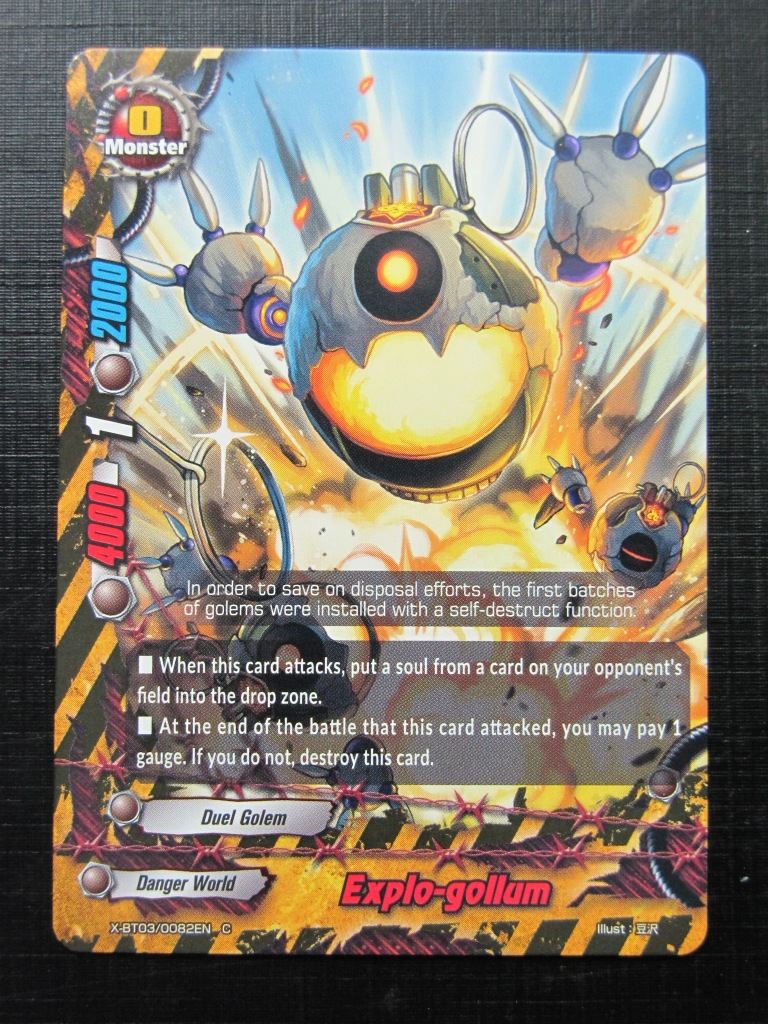 Explo-Gollum X-BT03 C - Buddyfight Card # 2G57