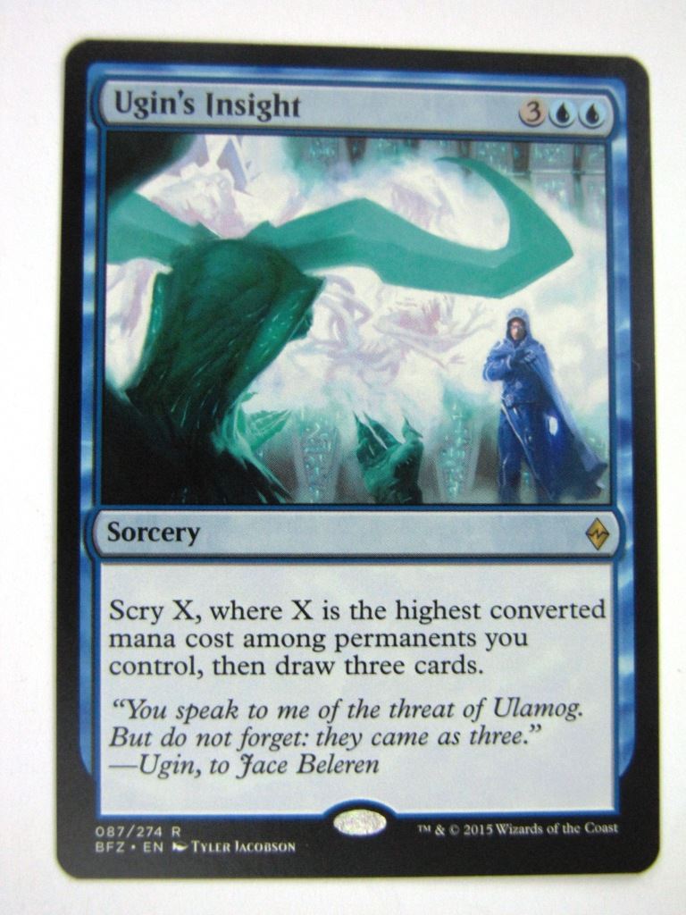 MTG Magic Played Cards: UGIN'S INSIGHT # 7B31
