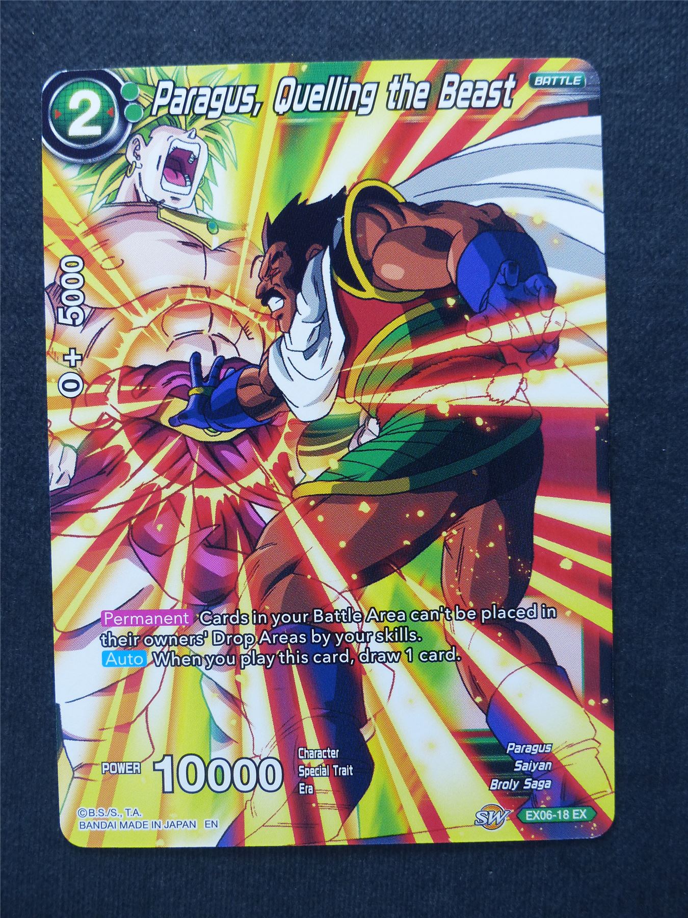 Paragus Quelling the Beast - Dragon Ball Super Cards #47