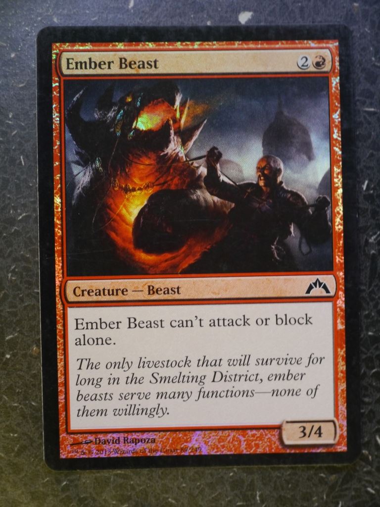 MTG Cards: EMBER BEAST FOIL # 5D48