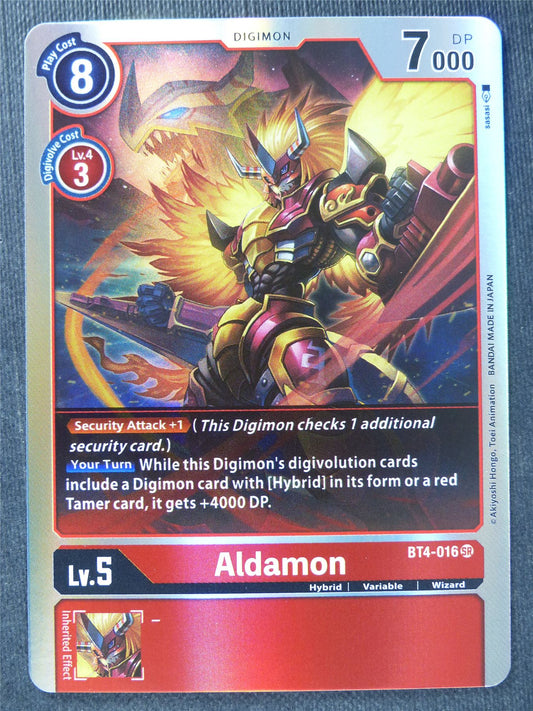 Aldamon BT4-016 SR - Digimon Cards #XR