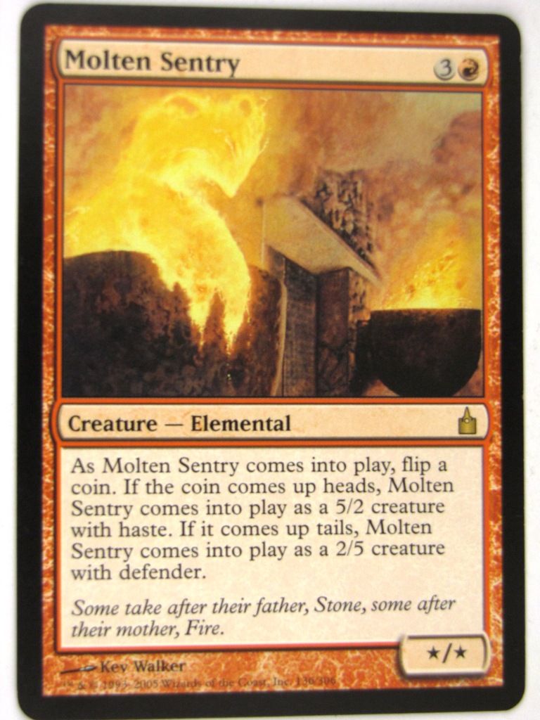 MTG Magic: the Gathering Cards: MOLTEN SENTRY: RAV