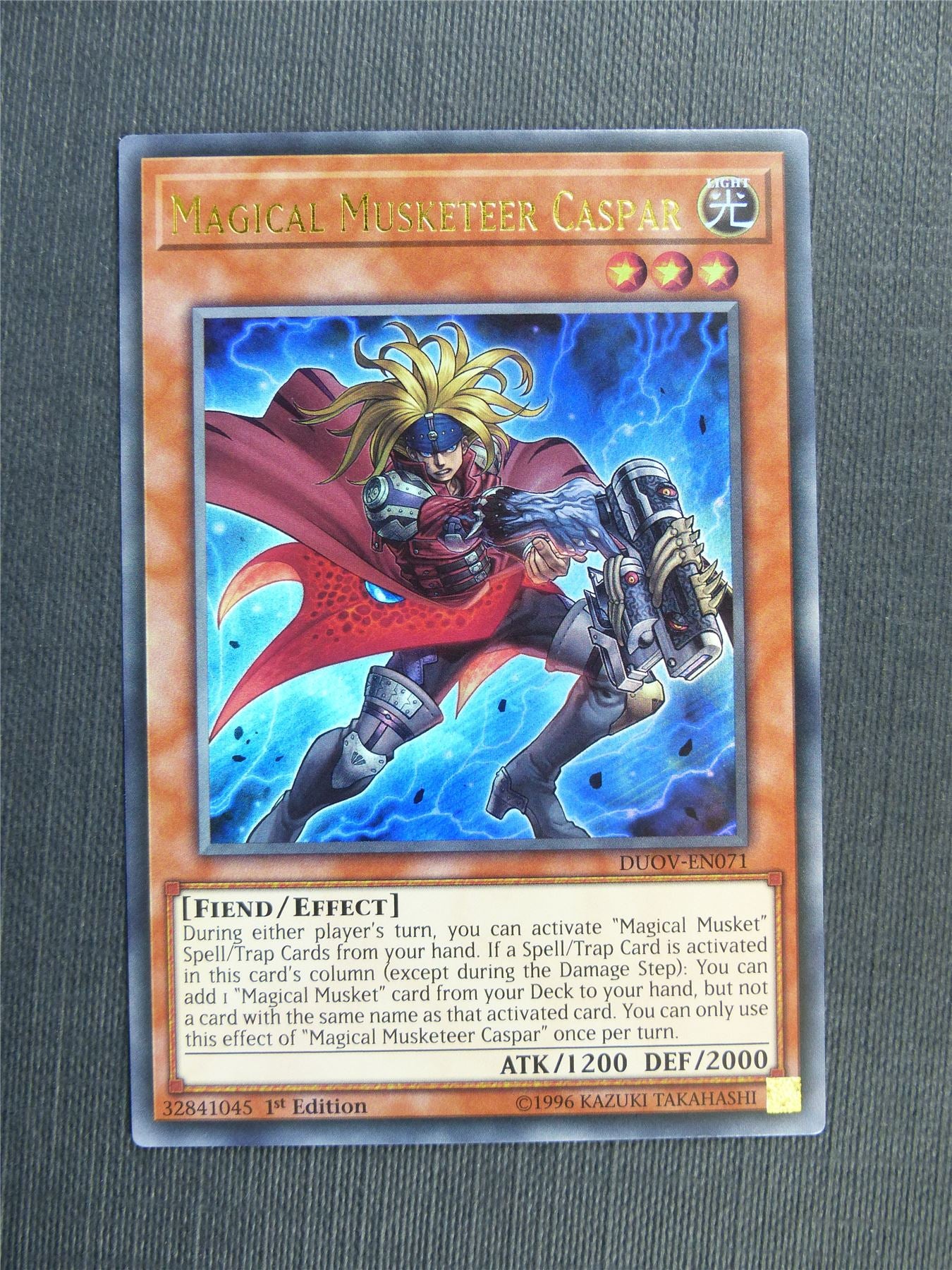Magical Musketeer Caspar DUOV Ultra Rare - 1st ed - Yugioh Cards #2WZ Archeron Magical Musketeer Caspar DUOV Ultra Rare - 1st ed - Yugioh Cards #2WZ Archeron
