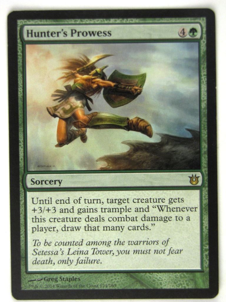 MTG Magic Played Cards: HUNTER'S PROWESS # 18G9