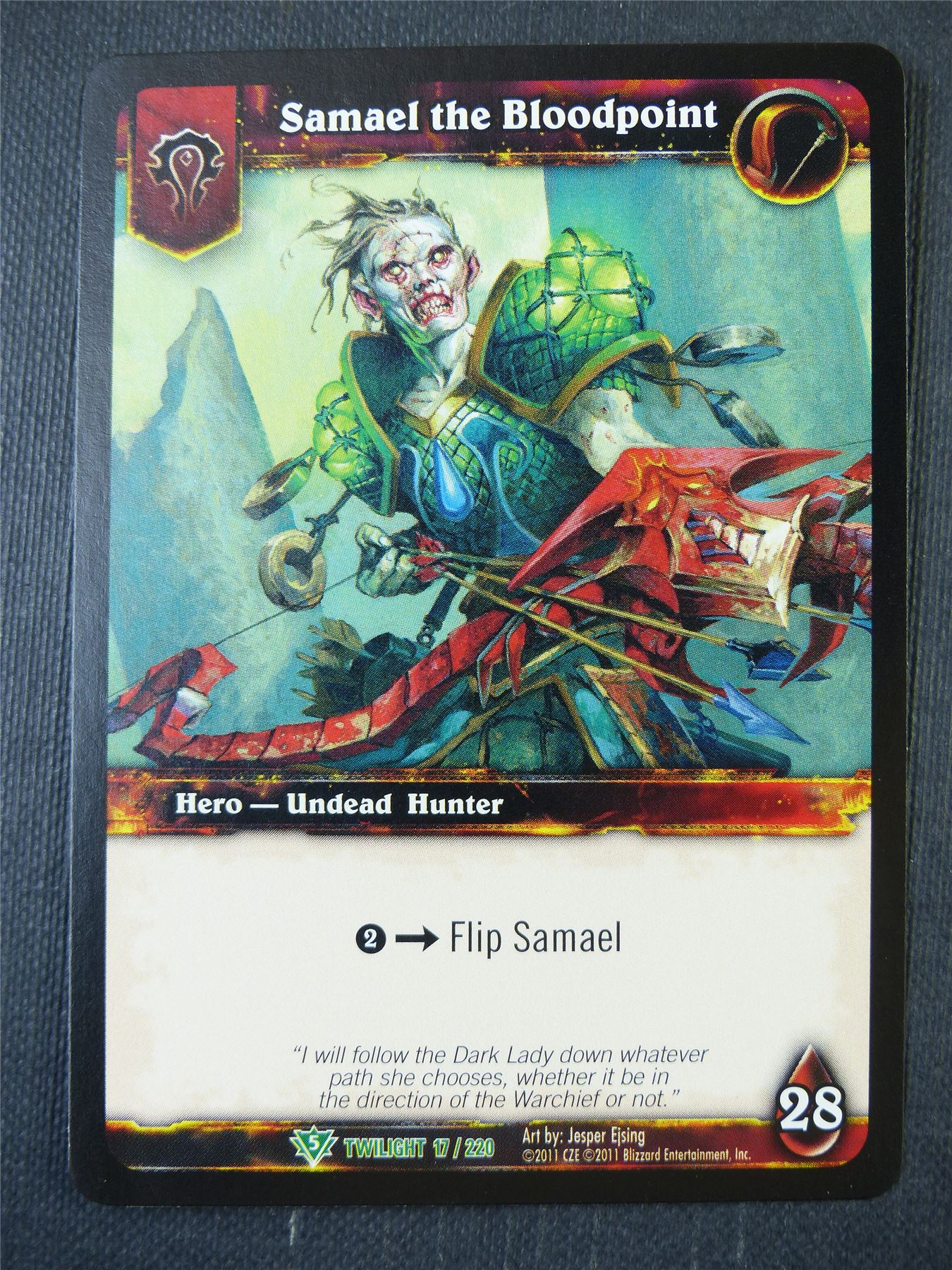 Samael the Bloodpoint 17/220 - WoW Card #15V