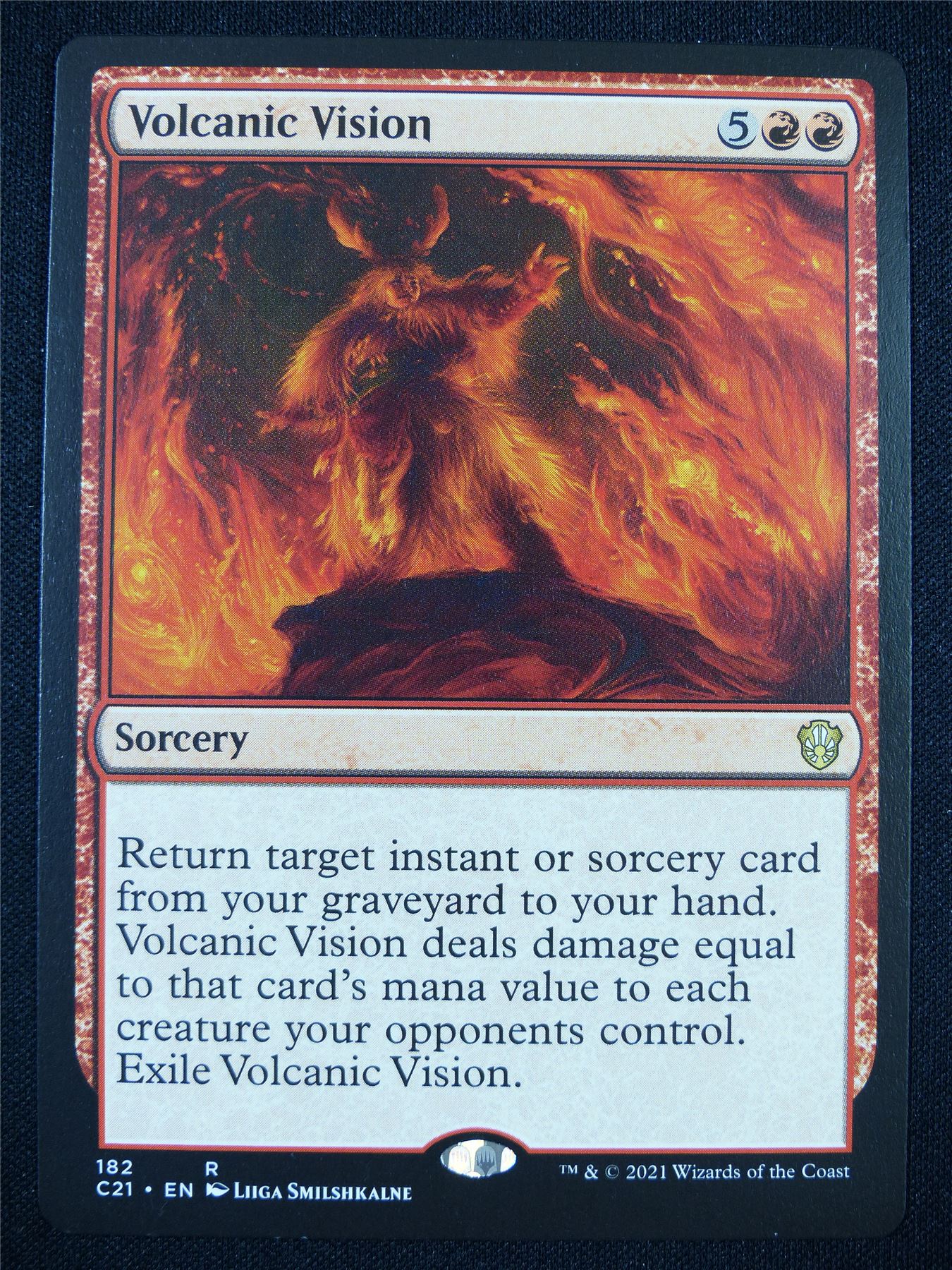 Volcanic Vision - Mtg Card #1ZB