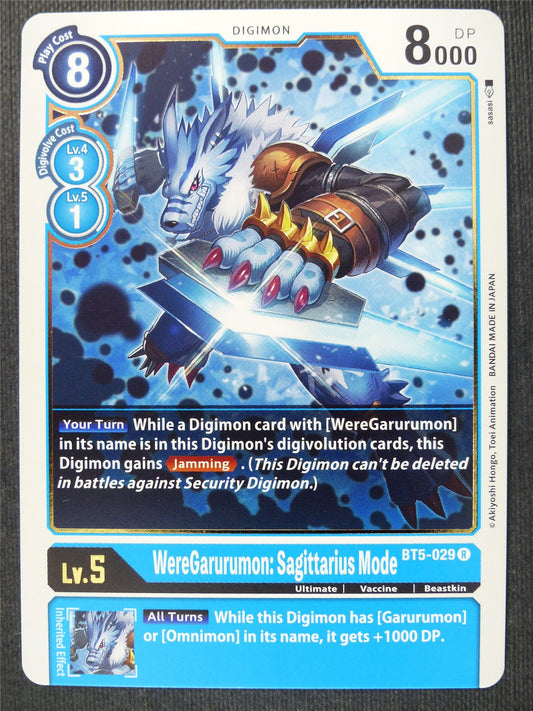 WereGarurumon: Sagittarius Mode BT5-029 R - Digimon Cards #2BD