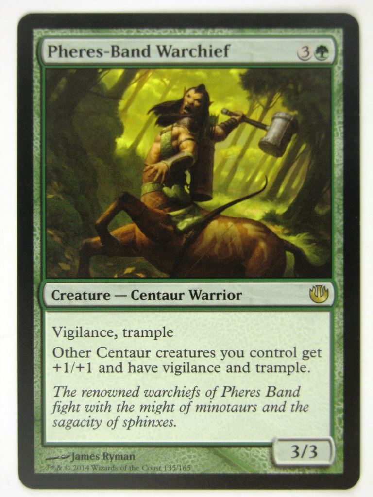 MTG Magic Played Cards: PHERES-BAND WARCHIEF # 18G20