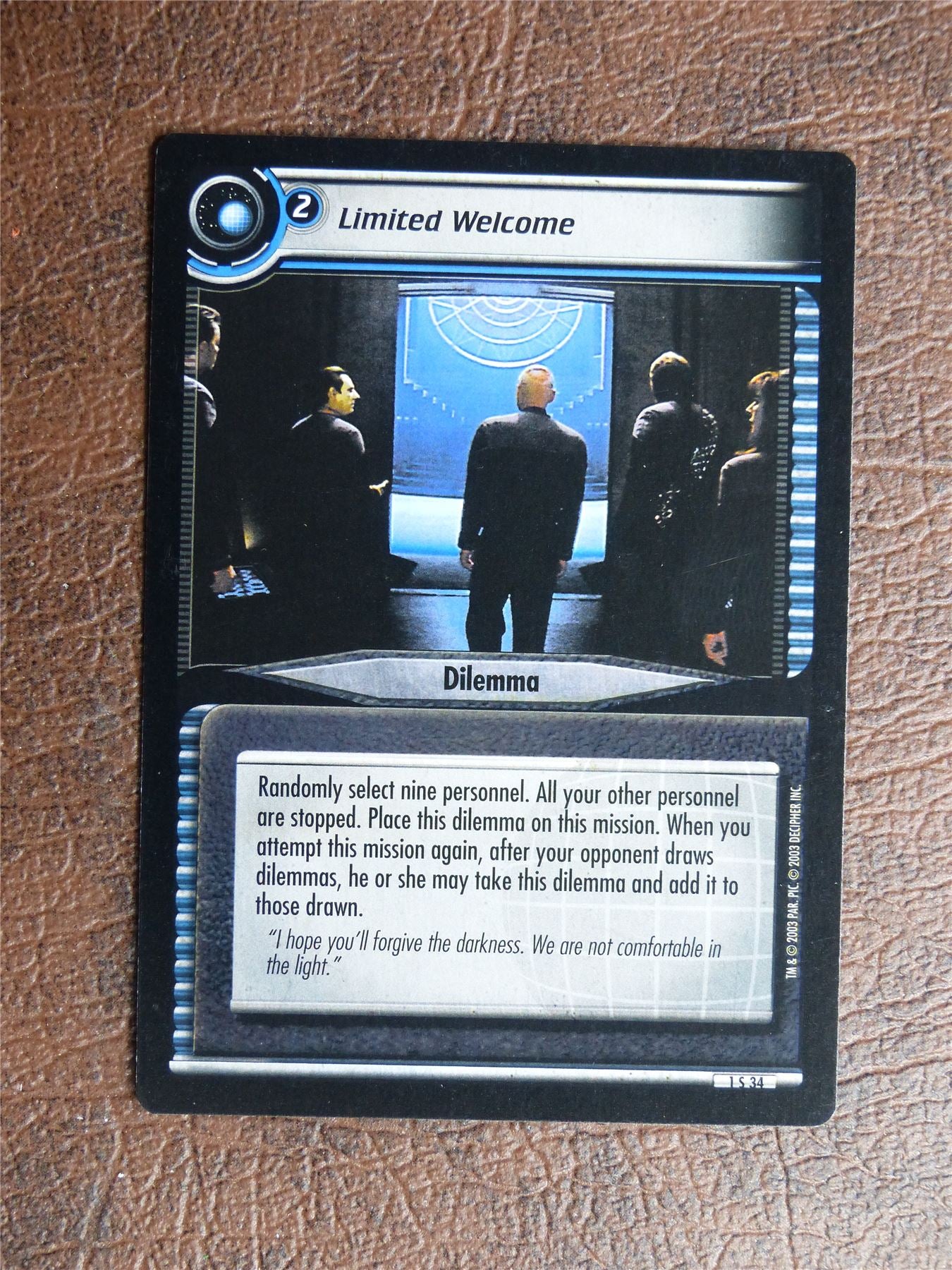 Limited Welcome - Star Trek CCG TCG Card #Z1