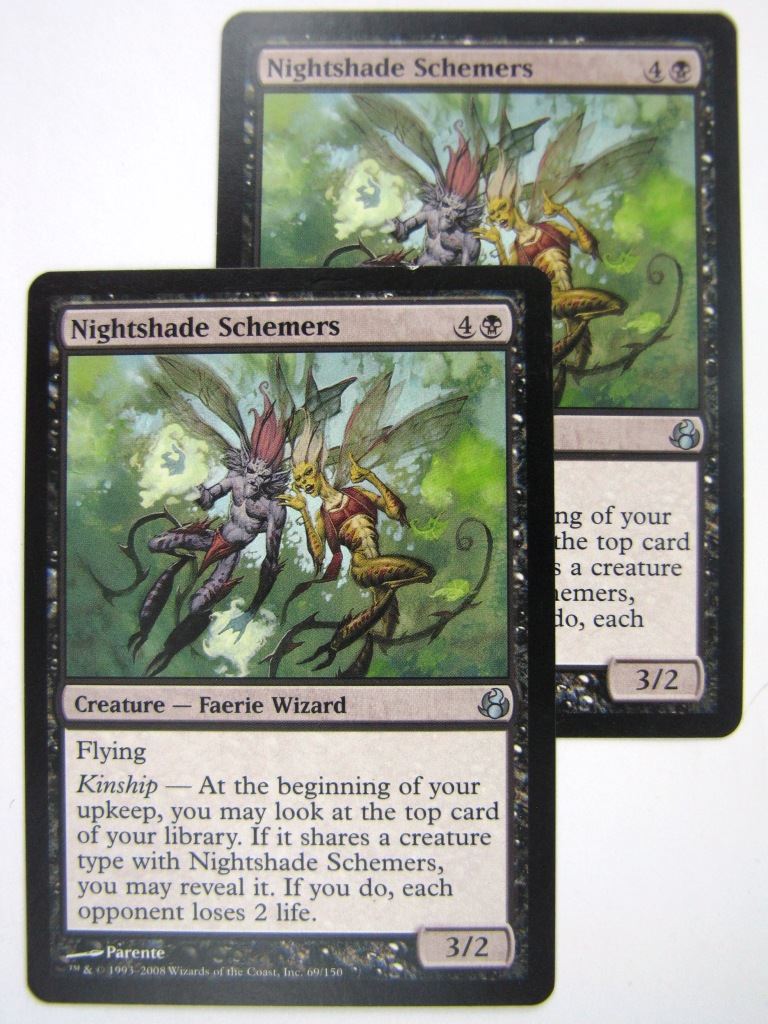 MTG Magic Cards: NIGHTSHADE SCHEMERS x2 # 8G51