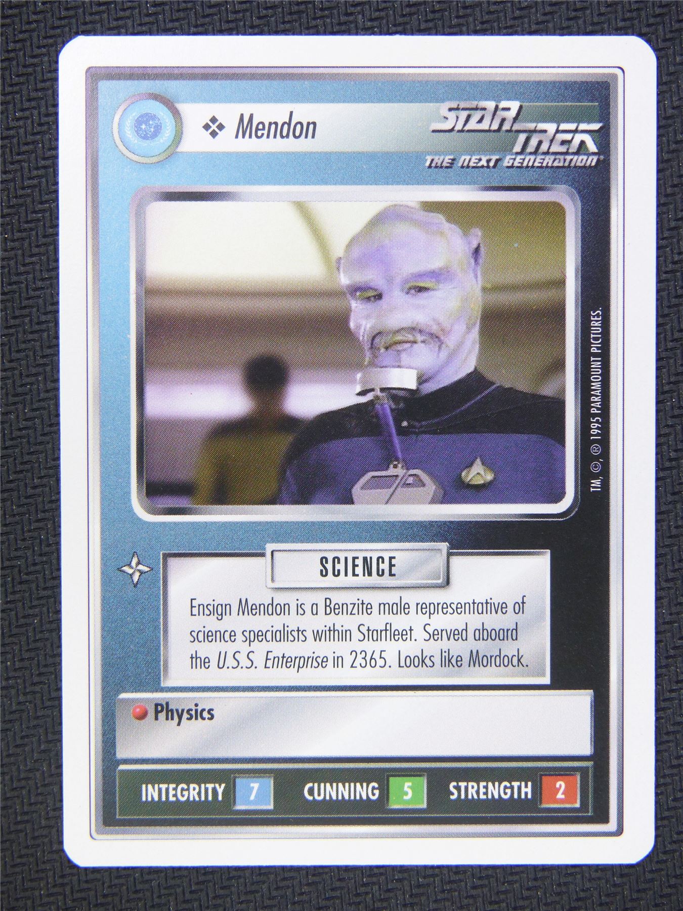 Mendon White Border - Star Trek Next Gen Card #4O6
