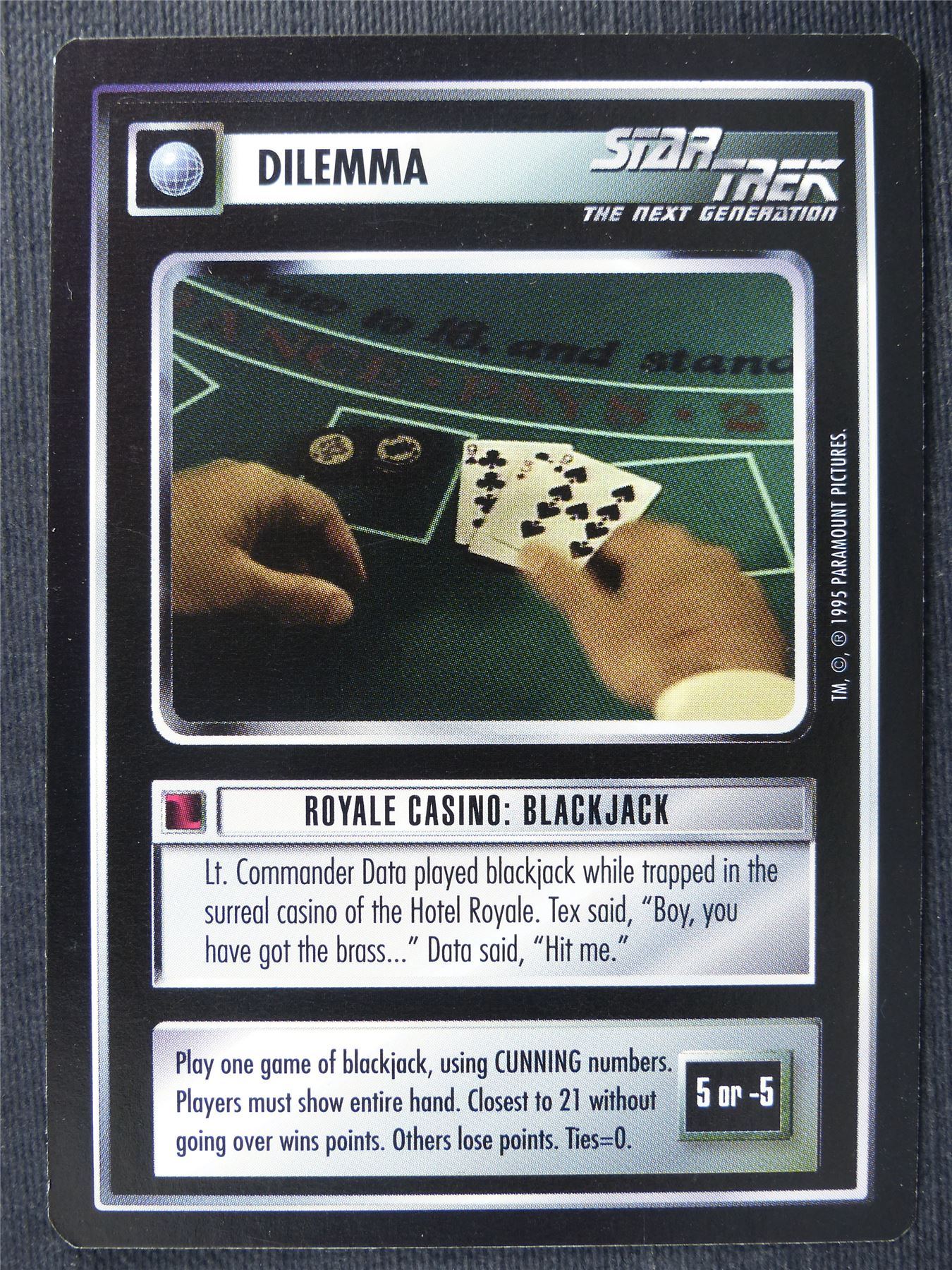 Royale Casino: Blackjack - NG - Star Trek Cards #166
