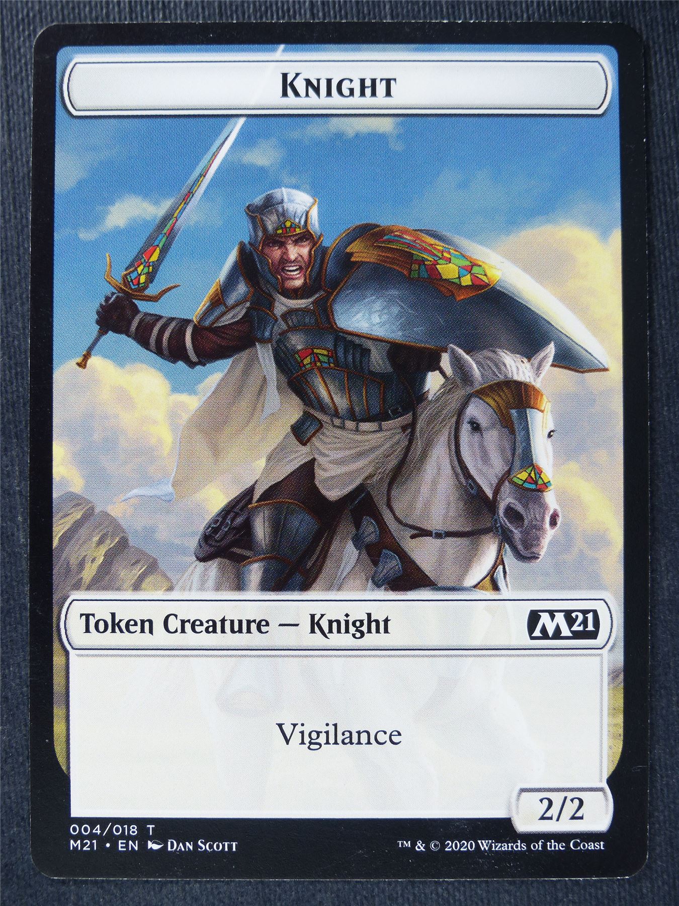 Knight Token - Mtg Magic Cards #PY