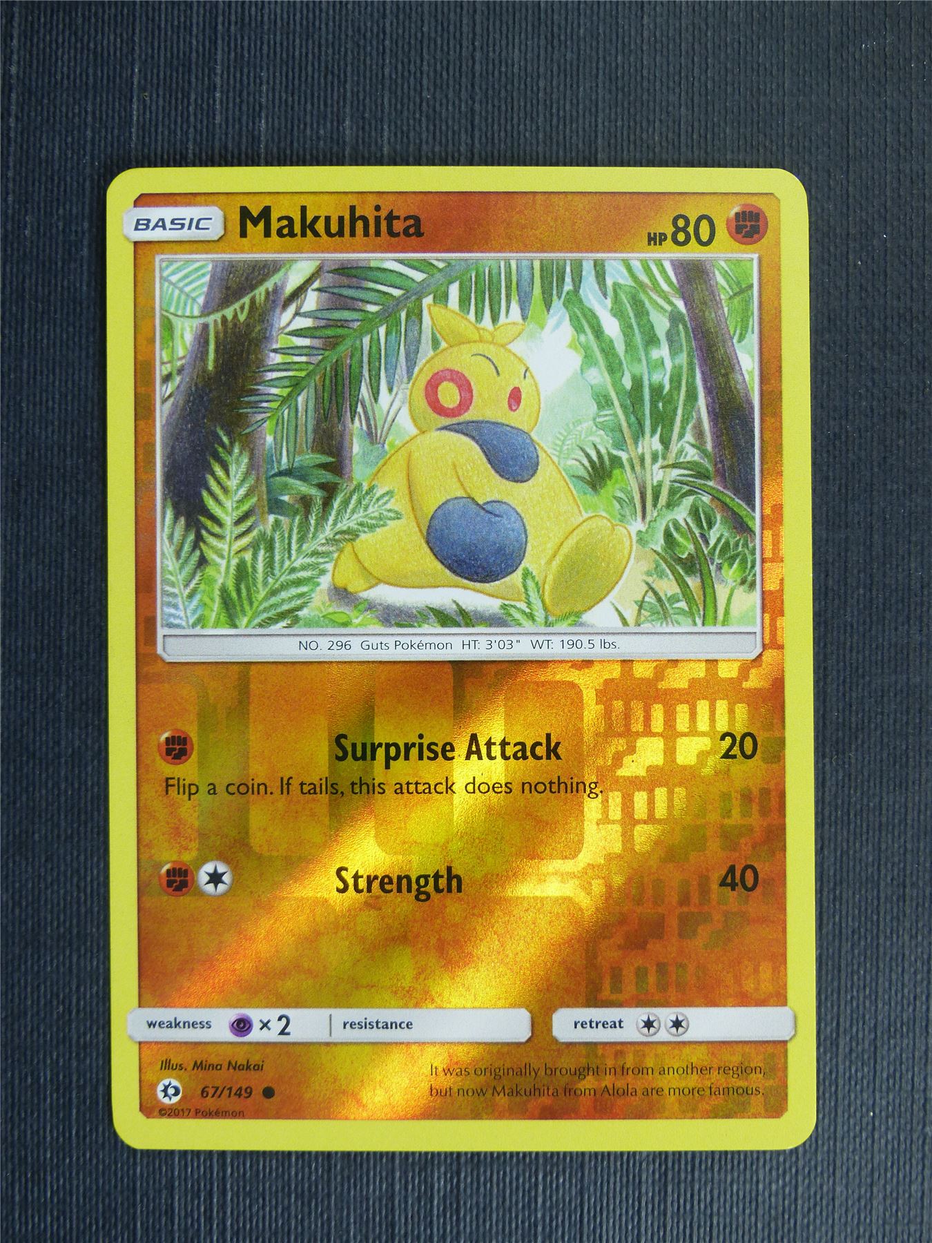 makuhita pokemon card value Makuhita 67/149 Reverse Holo