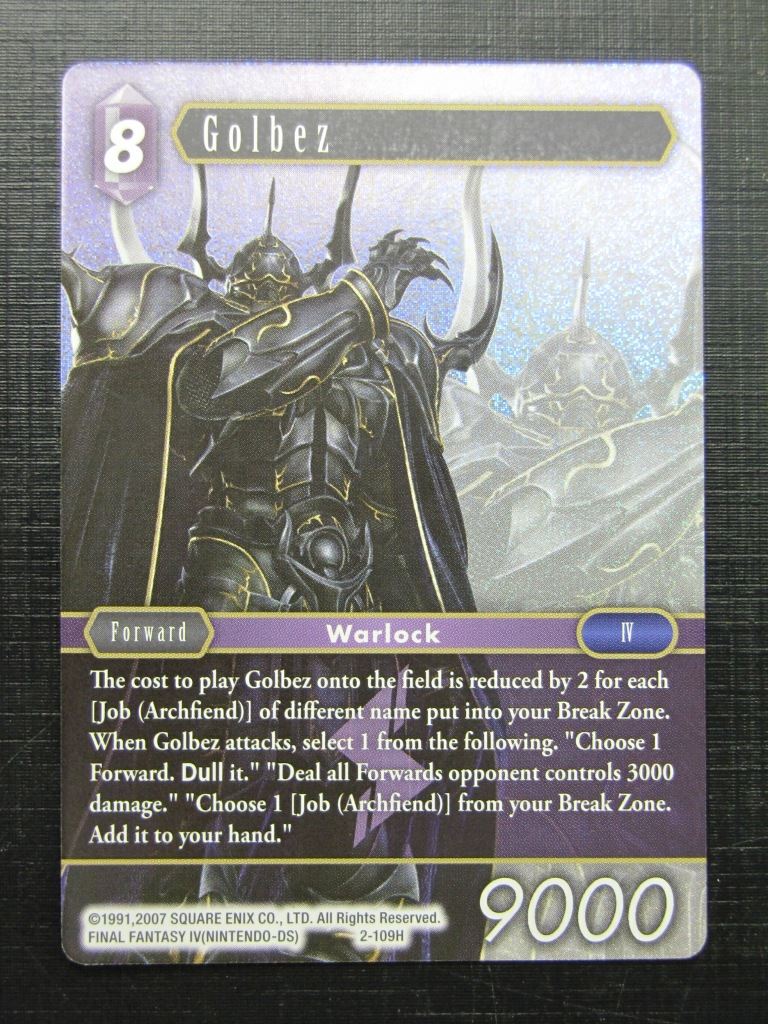 Final Fantasy Cards: GOLBEZ 2-109H FOIL # 27I64