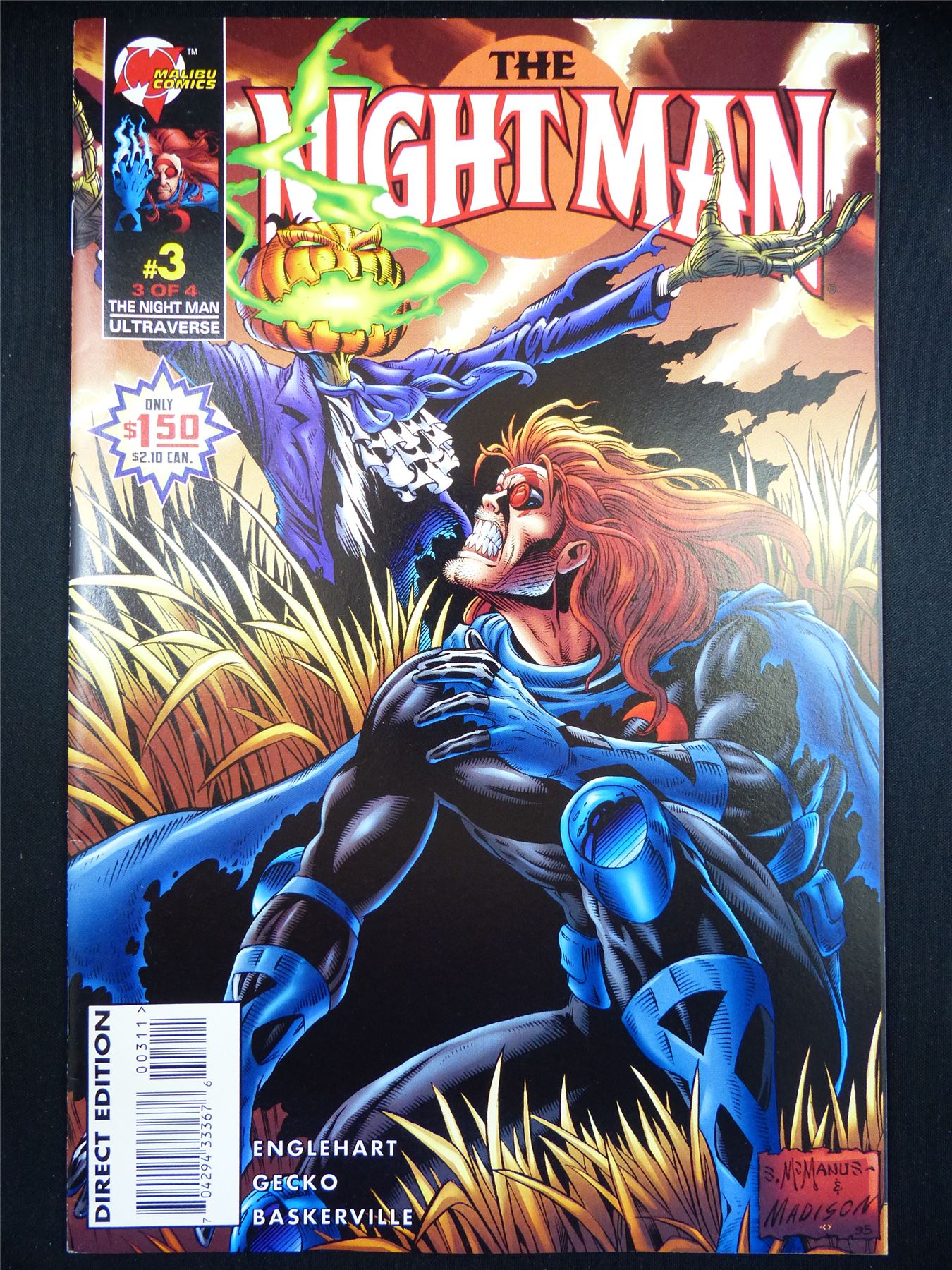 The NIGHT Man #3 - Malibu Comic #329