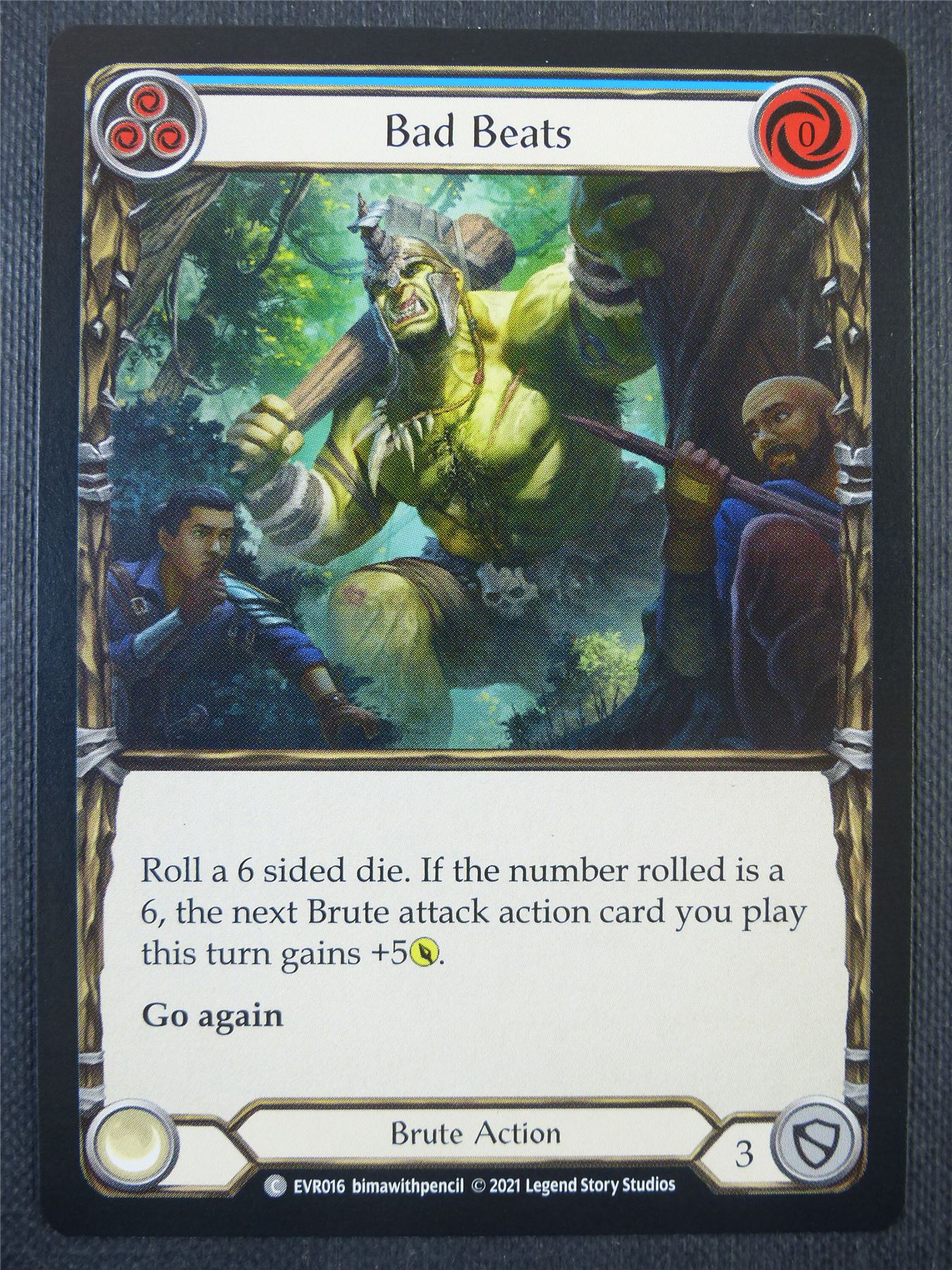 Bad Beats Blue - 1st ed Everfest - Flesh & Blood Card #6DJ